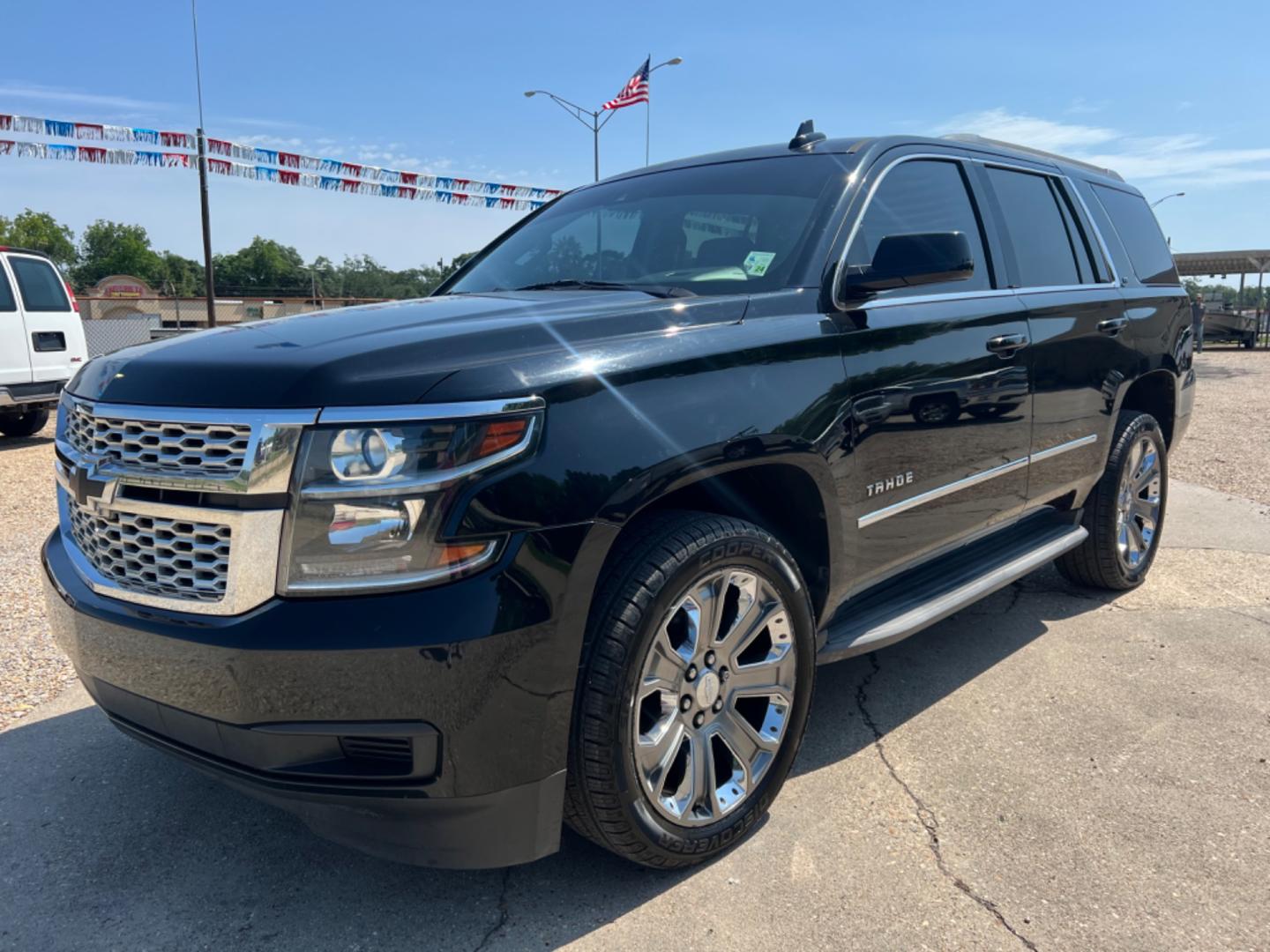 2015 Black /Black Chevrolet Tahoe LT (1GNSCBKC4FR) with an 5.3 V8 engine, Automatic transmission, located at 4520 Airline Hwy, Baton Rouge, LA, 70805, (225) 357-1497, 30.509325, -91.145432 - 2015 Chevy Tahoe LT No Accidents 5.3 V8 Gas, 136K Miles, Heated Leather Seats, 8 Passenger Seating, DVD, Backup Camera, Power Windows, Locks & Mirrors, Cold A/C, Bose, Power Liftgate. FOR INFO PLEASE CONTACT JEFF AT 225 357-1497 CHECK OUT OUR A+ RATING WITH THE BETTER BUSINESS BUREAU WE HAVE BE - Photo#0